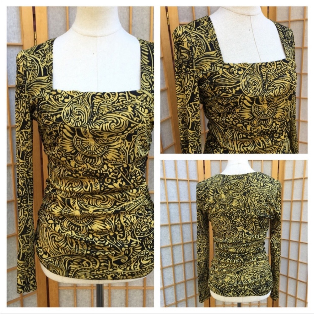 INC Print Top SZ L